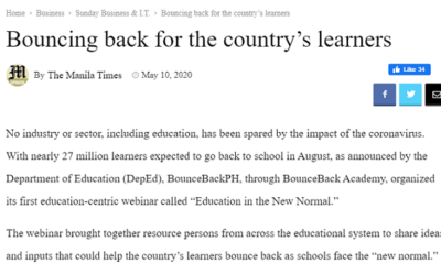 Bouncing back for the country’s learners