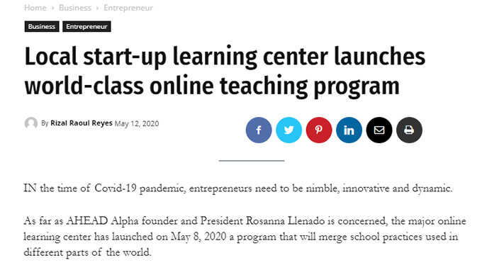 Local start-up learning center launches world-class online teaching program